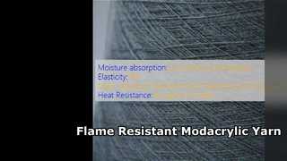 Solution textile ignifuge de fil modacrylique de qualité supérieure