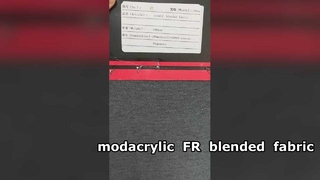 Tissu mélangé ignifuge modacrylique