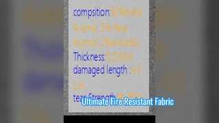 Équipement de protection thermique ultime en tissu méta-aramide