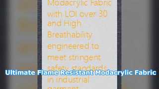 Tissu modacrylique haute performance pour la sécurité industrielle