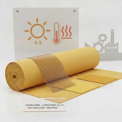 150 cm de largeur de la barrière d'aramide avec résistance aux rayons UV de niveau 4 à 5 parfait pour les vêtements de protection, l'isolation thermique et industriel