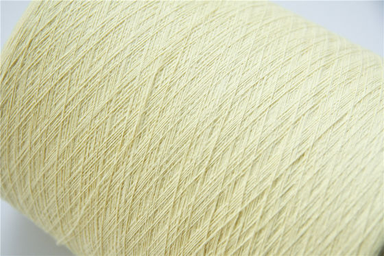 66 TEX Para Aramid Fiber Yarn Ne18/2 jaune cru pour les gants résistants coupés
