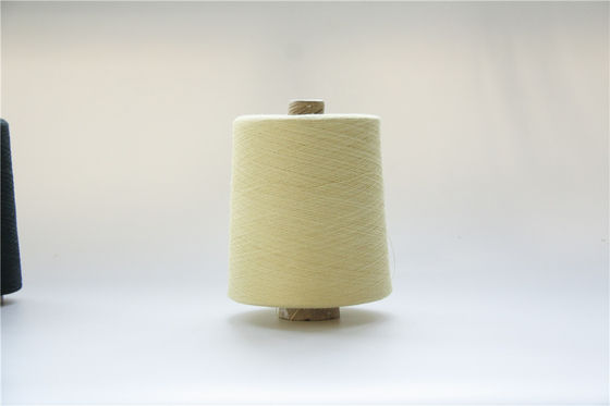 66 TEX Para Aramid Fiber Yarn Ne18/2 jaune cru pour les gants résistants coupés