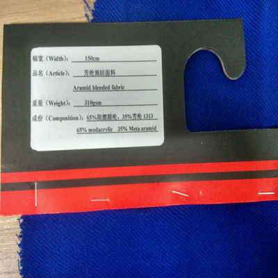 tissu de fibre d'Aramid de largeur de 150cm avec résistance chimique de fil de rotation la bonne
