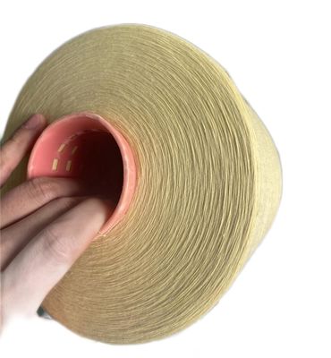 66 TEX Para Aramid Fiber Yarn Ne18/2 jaune cru pour les gants résistants coupés