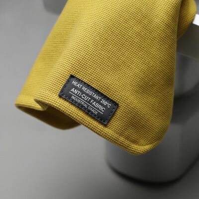 Tissu jaune résistant à la chaleur, anti-coupe à 260 degrés, conçu pour les équipements de protection industrielle, vêtements de sécurité et vêtements de travail durables
