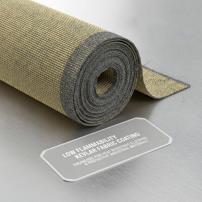 Tissu de revêtement de tissu Kevlar à faible inflammabilité conçu pour les vêtements résistants à la chaleur et les matériaux industriels de protection