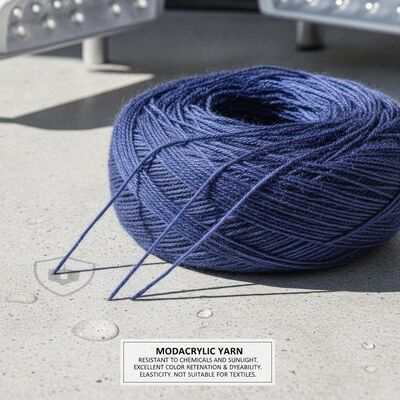 Résistant aux produits chimiques et à la lumière du soleil Fils modacrylique offrant une excellente rétention de couleur et une bonne coloration Élasticité non adaptée aux textiles