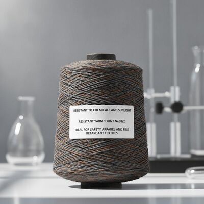 Résistant aux produits chimiques et à la lumière du soleil Résistant aux flammes Nombre de fils Ne38 2 Idéal pour les vêtements de sécurité et les textiles ignifuges