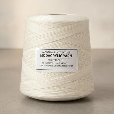 Teint lisse et soyeux Nombre de fils modacryliques Ne38 2 Pas d'élasticité Idéal pour les applications textiles et la production de vêtements