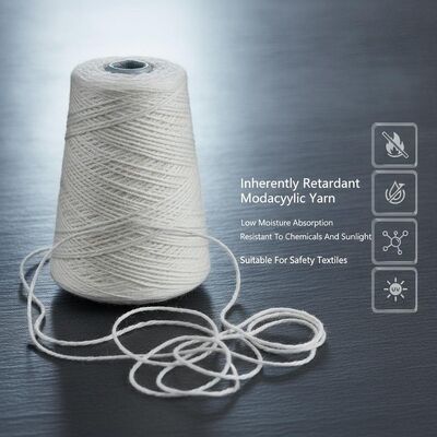 Rétardant de la flamme Modacrylic Yarn faible absorption d'humidité Résistant aux produits chimiques et à la lumière du soleil Convient pour les textiles de sécurité