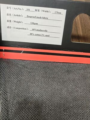 Matériau ignifuge inhérent au tissu modacrylique pour les vêtements de travail de protection