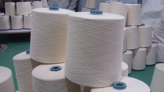 Fil de viscose Lenzing de couleur blanche, 1,5 kg par cône, options de couleur de fil personnalisées adaptées aux besoins de fabrication de textiles