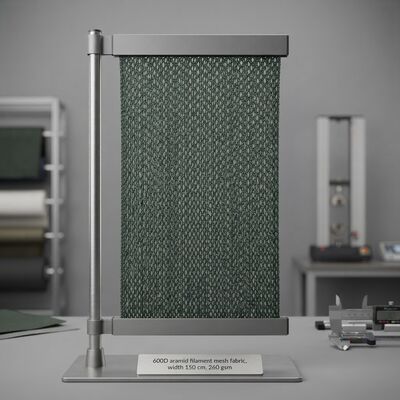 600D Résistant aux flammes haute résistance à la traction Tissu en maille d'aramide pour vêtements de protection