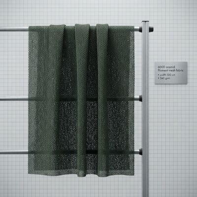 600D Résistant aux flammes haute résistance à la traction Tissu en maille d'aramide pour vêtements de protection