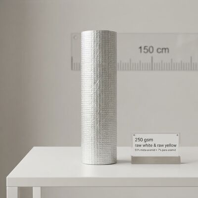 tissu  enduit  de  feuille  d'aluminium  aramide
