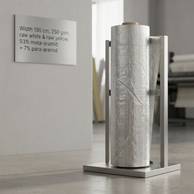 tissu  enduit  de  feuille  d'aluminium  aramide