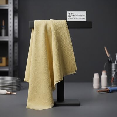 Tissu d'isolation thermique en Kevlar et fibre de verre avec résistance aux hautes températures, ignifuge et résistance à la déchirure