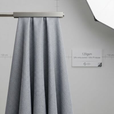 50% de méta-aramide 50% de FR de tissu de revêtement en viscose - Rétardant de flamme permanent 120 gsm pour les vêtements de protection