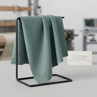 Tissu de manchette ignifuge en aramide 940 g/m² avec haute résistance à l'abrasion et aux produits chimiques pour vêtements ignifuges