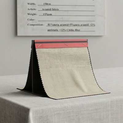Tissu méta-aramide ignifuge et antistatique avec fibre de chitine pour vêtements de protection