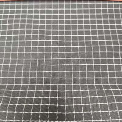 250gsm Modacrylic Cotton Fabric Grid Anti-static Inherent Flame Retardant Fabric for Protective Coverall
