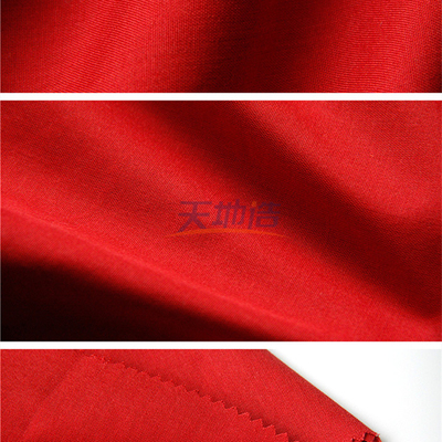 Méta rouge Aramid 5% Para Aramid 2% 150gsm antistatique du tissu 93% d'Aramid de méta