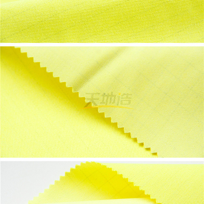 280gsm tissu Modacrylic Fluorescrnt Ne24/2 jaune En11612