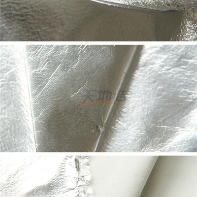 Tissu imperméable de fibre d'Aramid de méta avec le revêtement en aluminium 260gsm