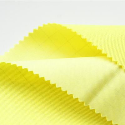 jaune fluorescent de tissu antistatique Modacrylic du coton 300gsm pour les vêtements de protection