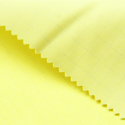 jaune fluorescent de tissu antistatique Modacrylic du coton 300gsm pour les vêtements de protection