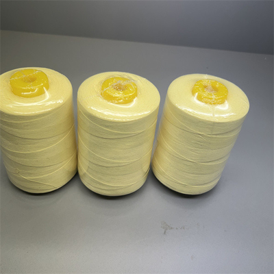 Fil de couture de 90 TEX Para Aramid Raw Yellow pour coudre Ne20/3
