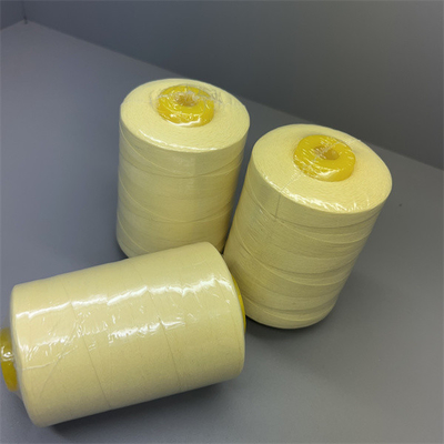60 TEX Ne 30/3 jaune cru de fil de couture de Para Aramid avec de haute résistance