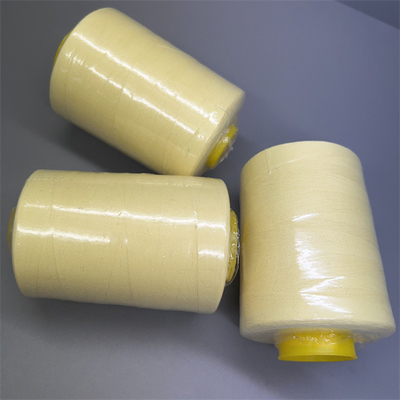 Jaune cru du fil de couture de Ne20/3 Para Aramid NFPA1971 pour la bande de conveyeur industrielle