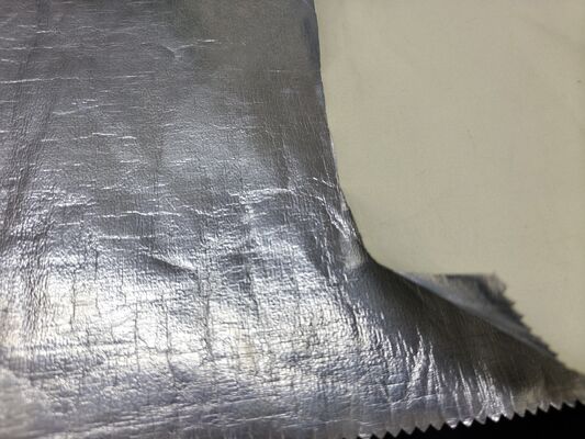 Tissu en aramide revêtu de feu d'aluminium résistant à la flamme 180 gsm avec 150 cm de largeur