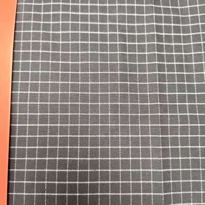 Tissu Modacrylique Coton 250gsm Grille Antistatique Ignifuge Inhérent pour Combinaison de Protection